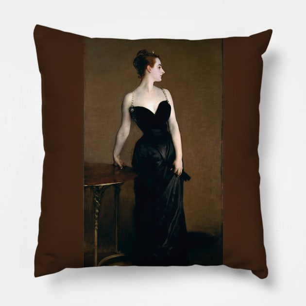 Madame X (1884) Pillow by mike11209