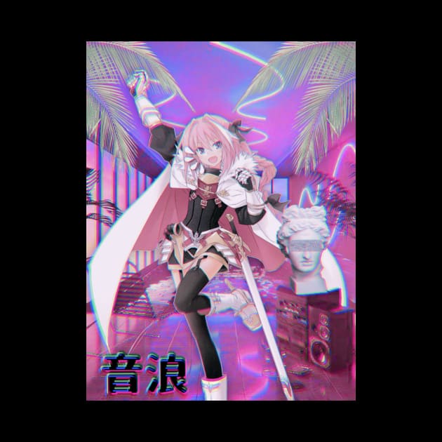 Astolfo Vaporwave 2.0 by jadehydra