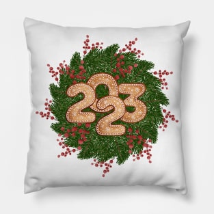 2023 Merry Christmas Wreath Pillow