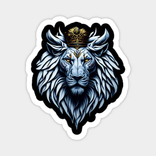 Blue lion art design Magnet