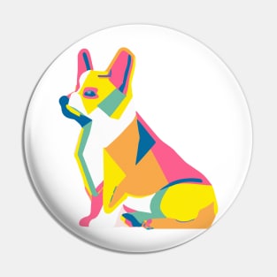 Corgi Pop Art Dog Owner Pembroke Welsh Corgi Kids Girls Boys Pin