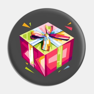 Christmas present WPAP Pin