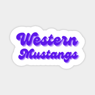 Western Mustangs Magnet