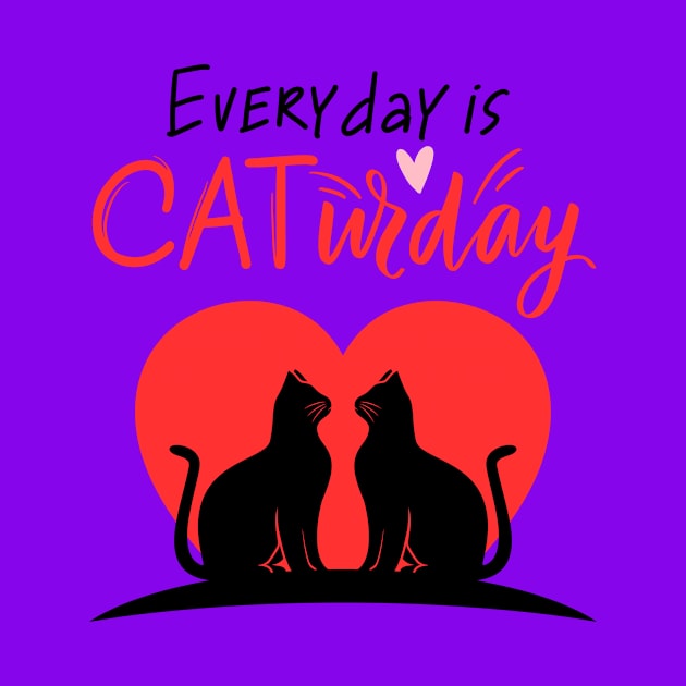 caturday t shirt by mokhtar89