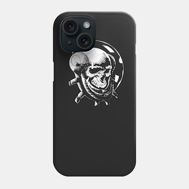 Space Skull Phone Case by adinazri