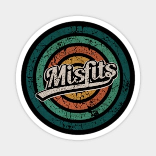 Misfits // Retro Circle Crack Vintage Magnet