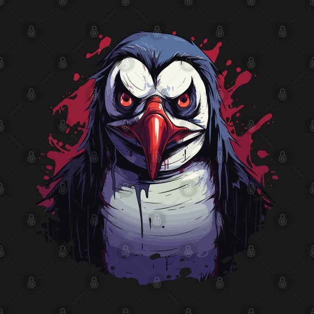 Creepy Penguin Halloween Design by PaulJus