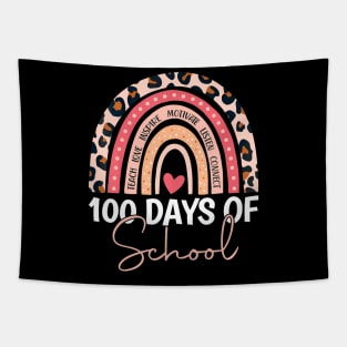 100 Days Of School Teacher Kids 100Th Day Of School Rainbow Tapestry