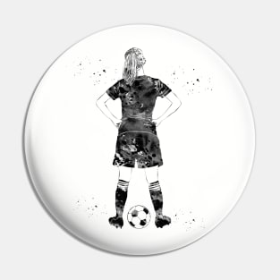 Soccer Player Girl Pin