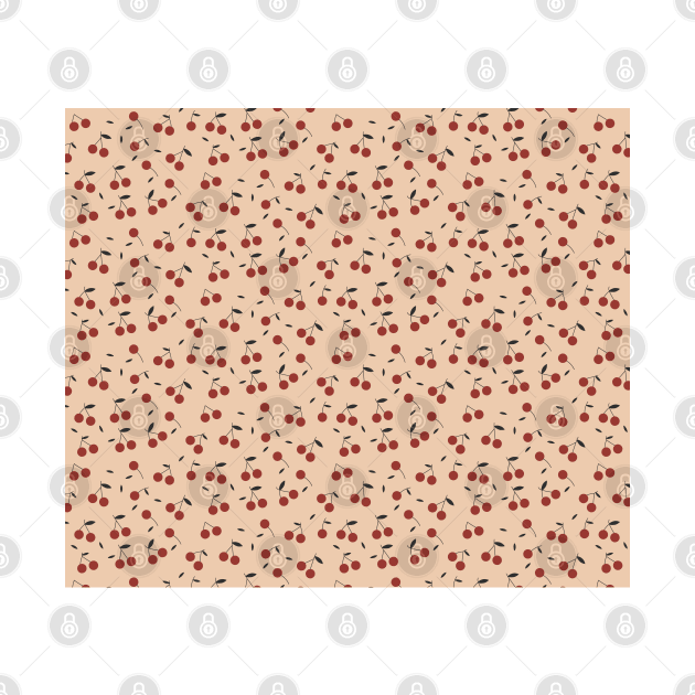 Vintage Cherries Pattern by Colorable