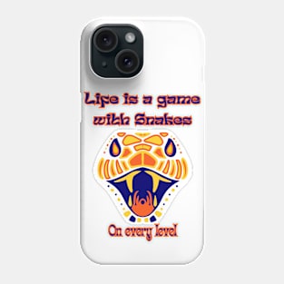 Life is a game with snakes Phone Case