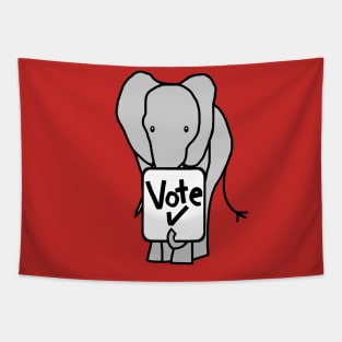 Big Elephant says Vote Tapestry