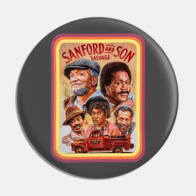 Sanford and Son Art Pin by Chris Hoffman Art