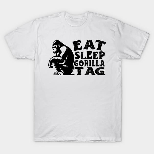 Gorilla Tag VR Gamer Shirt for Kids, Teen Eat Sleep Gorilla unisex