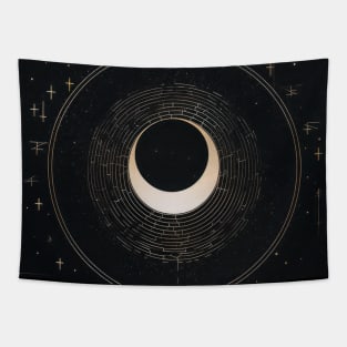 Galaxy Moon Tapestry