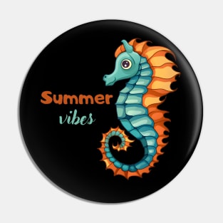 Summer Vibes Seahorse Pin