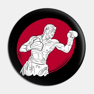 boxer fighting on the ring Pin