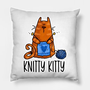 Knitty Kitty Pillow