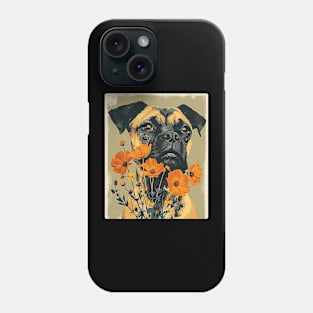 Boxer Flowers Photo Art Design For Dog Onwer Phone Case