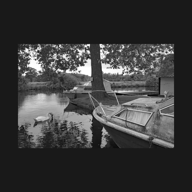 Boat on the Bure, Coltishall by yackers1