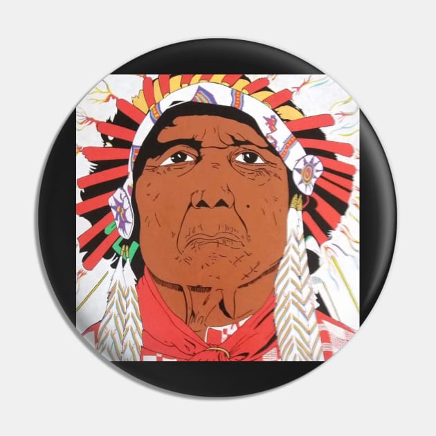 Cherokee Chief Pin by ill_imaginations