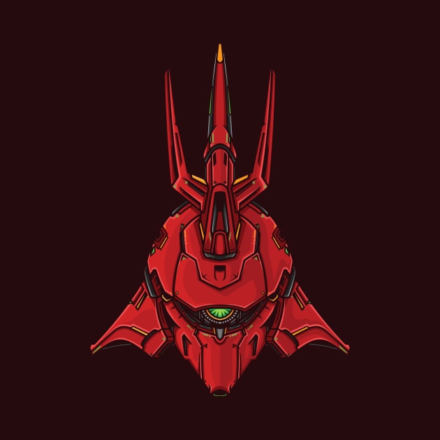 Head Sazabi Gundam by badsyxn