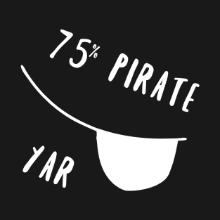 75% pirate - white T-Shirt