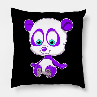 Purple Panda Pillow