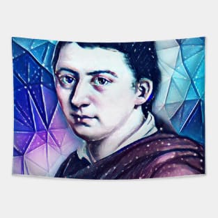 Friedrich Schlegel Snowy Portrait | Friedrich Schlegel Artwork 13 Tapestry