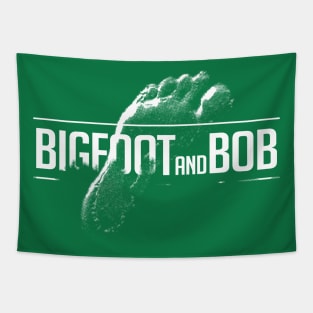 Bigfoot and Bob Footprint Tee Tapestry