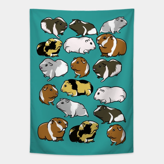 Guinea pig pattern Tapestry by mailboxdisco