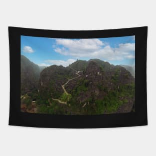 Aerial view of viewpoint Hang Mua Tapestry