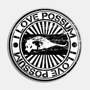 I Love Possum <3 Pin