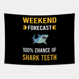Weekend Forecast Shark Teeth Tapestry