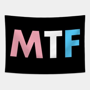 MTF Transgender Flag Colors - Male To Female Tapestry