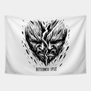 Yin Yang of Discord - Bitterness Split Artwork Tapestry