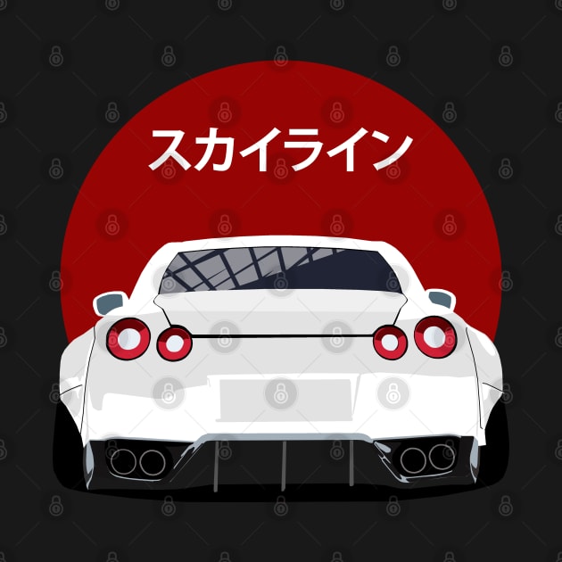 Nissan GT-R r35 Back View by Rebellion Store