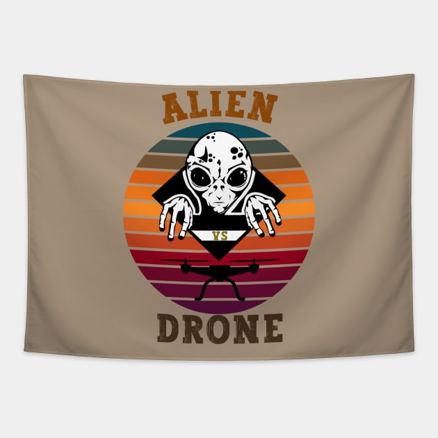 Alien Drone Tapestry by Greenmillion