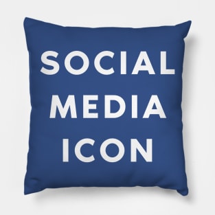 Social Media Icon Pillow