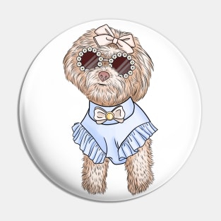 Cute bichon Pin