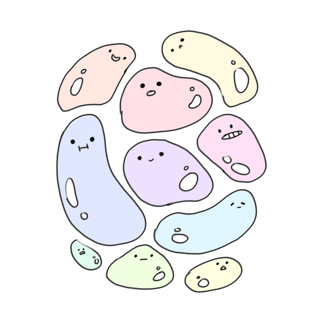 Funny pastel blobs sticker by Mayarart