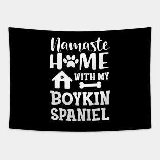 Boykin spaniel dog - Namaste home with my boykin spaniel Tapestry