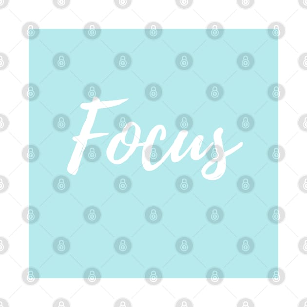 Focus - Turquoise Background by ActionFocus