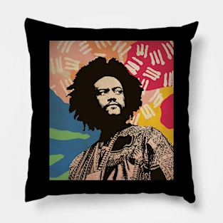 Vintage Poster - Kamasi Washington Style Pillow