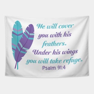 Under His Wings Tapestry