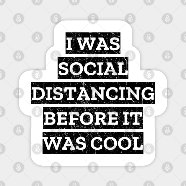 I Was Social Distancing Before It Was Cool Magnet by LunaMay