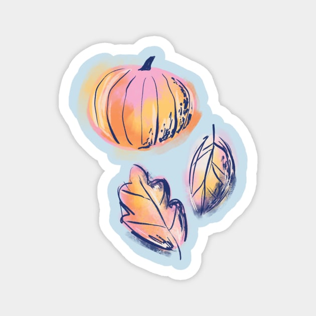 Pumpkin Spice Magnet by Megan Roy