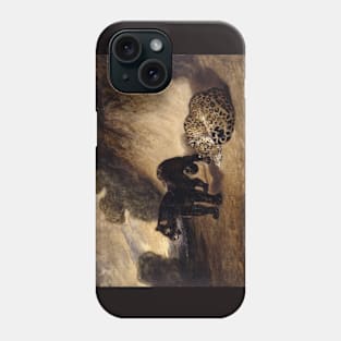 Two Leopards from Peru by Antoine-Louis Barye Phone Case