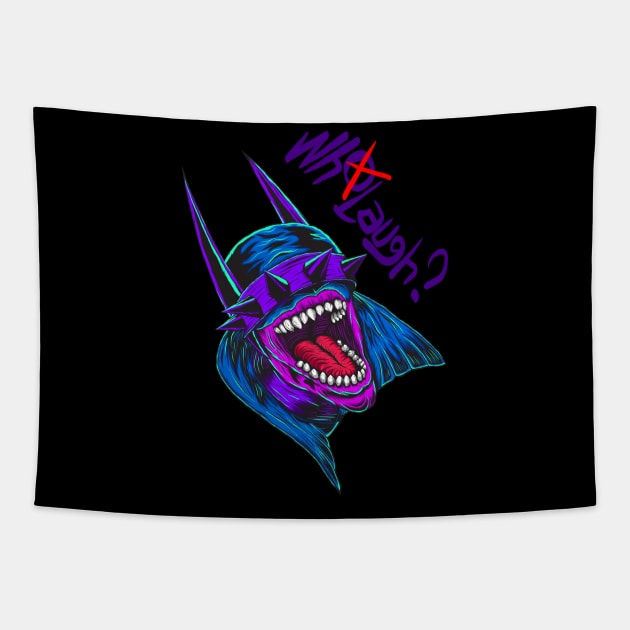 Batman who laugh? Tapestry by INKHAND APPAREL