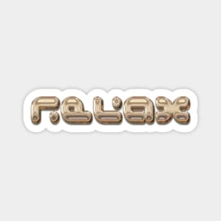Relax (gold) Magnet